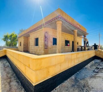 ديكورات حجر هاشمي مداخل عمارات شركة البطل للديكور